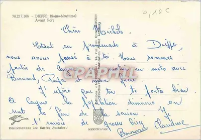 Dieppe (Seine-Maritime) — Przystań — Wydawnictwo & Les Champs 74, rue des Quais, Le Havre — Rewers