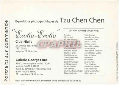 Portret mężczyzny w wannie — wystawa "Exotic-Erotic" — Tzu Chen Chen — Rewers