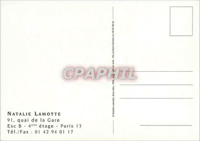 Stylizowana tulipana — malowanie na oleju — Natalie Lamotte — Rewers