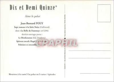 Mortes à Carta — Carta N°5 — Dix e Meio Quinze — Verso