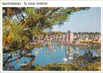 Saint-Servan - a torre Solidor — vista do porto e do castelo — Éditions d'Art Louanne
