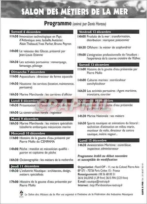 1º Salão dos Ofícios da Marinha — Salão Náutico Internacional de Paris — Graphithl — Verso