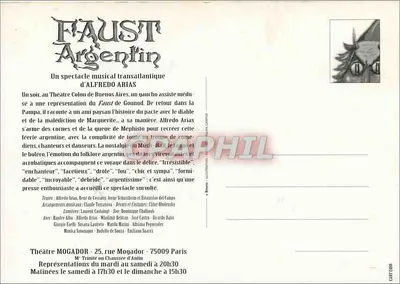 Faust Argentin — Muzyczny spektakl transatlantycki — Alfredo Arias — Rewers