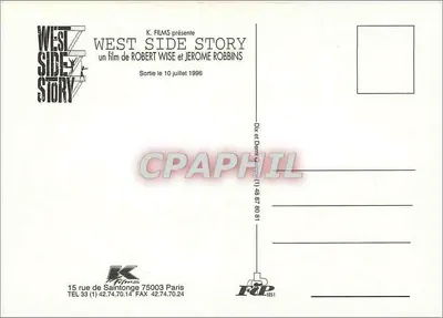 West Side Story — Cartaz promocional — K Films — Verso