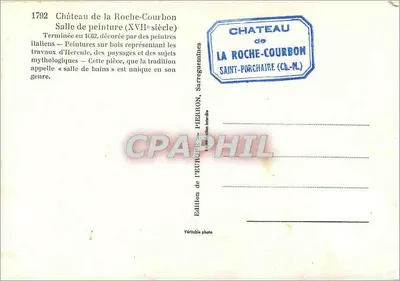 Zamek La Roche-Courbon — Sala malowana (XVII wiek) — Wydawnictwo Europ — Rewers