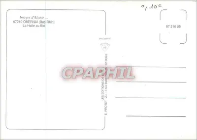 Obernai — Praça da Halle — Images d'Alsace — Verso