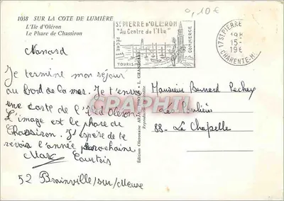 Fary Chassiron — Wyspa Oléron — Wydawnictwo Oleronaise — Rewers