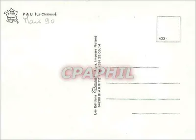 Pau — O Castelo — Éditions Chouand — Verso
