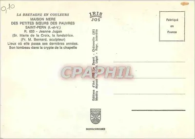 Torre São José — Joana Jugan — Edições IRIS JOS — Verso