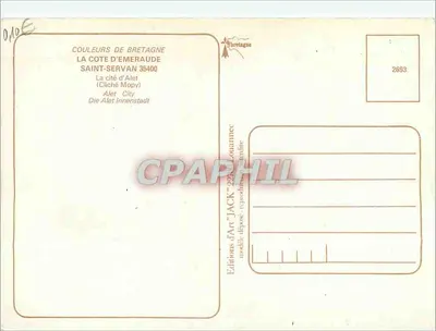 Die Stadt Alet — Luftbild — Verlag Jack — Rückseite