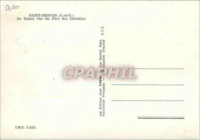 Bilhete postal moderno Saint Servan (Ille et Vilaine) O porto e a torre Solidor — Verso
