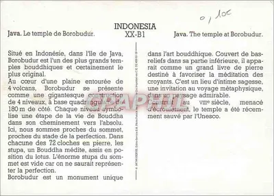 Borobudur — templo budista em Java — série XX-B1 — Verso