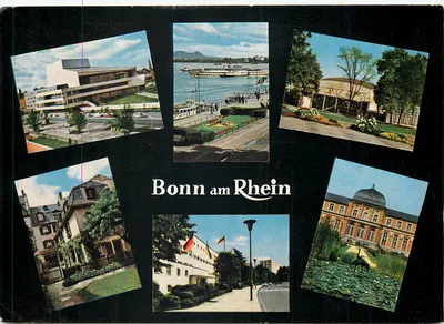Bonn am Rhein — vista panorâmica — Jos. Kessel, Niederdollendorf b. Bonn, n° 2173