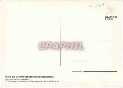 Berchtesgaden — alpin panorama — Verlag H. Ammon — Achterkant