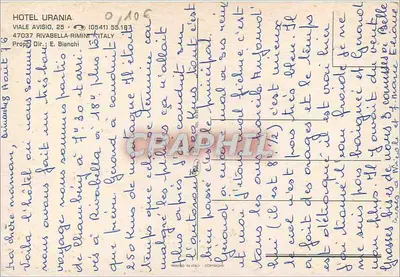 Hotel Urania — Viale Aviiso, 25 — Rimini, Włochy — Rewers