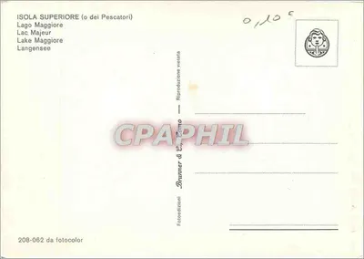 Isola Superiore — Lago Maggiore — Bruttner & C. Como n° 208-062 — Rewers