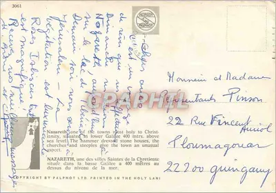Nazaréth — widok z powietrza — PALPHOT n°3061 — Rewers