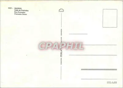 Madryt — Ulica Preciados — Kolekcja Perla, nr 4421 — Rewers