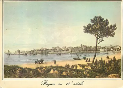 Royan au 18e siècle — Vue de la Grande Conche — Éditeur N 7267