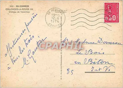 वासिनहैक के किला — कॉलॉंग्स-ला-रूज (19) — प्रकाशक कैप — पीछे
