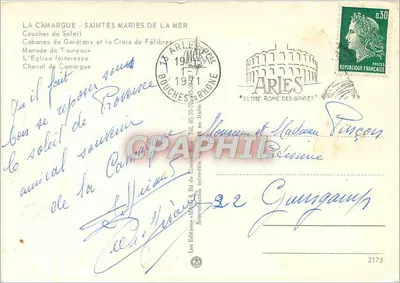 La Camargue - Saintes-Maries-de-la-Mer — Le Éditions de la Camargue, n°2175 — Verso