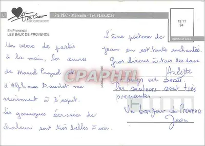 Baux-de-Provence — Recuerdos de Baux-de-Provence — Editor: La Baux-Arts — Reverso