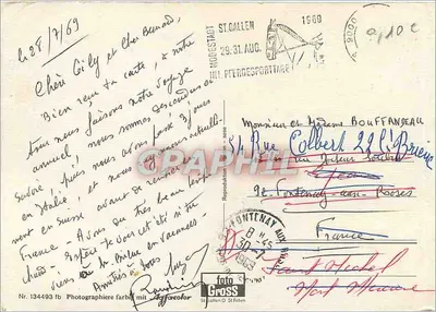 Montanhas, lagos e monumentos suíços — editor Foto Gross, St. Gallen — Verso
