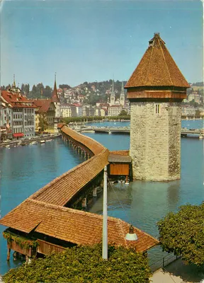 Lucerna. Ponte da Capela com Torre de Água — Color-Photo-Verlag Th. Rietzsch, Nr. 592