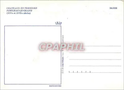 Castelli del Périgord — Jumilhac-le-Grand (XIV e XVII secolo) — IRIS, n° 24/352 — Verso