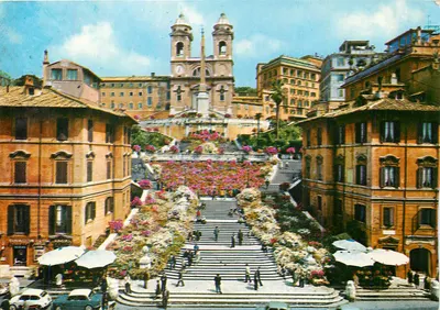 Piazza di Spagna — Trinità dei Monti — Roma — editor Multigraf Terni, n° 258