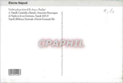 Palácio Posilippo — ruínas à beira do mar — Electa Napoli — Verso