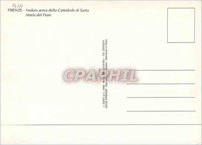 Florence — Widok z lotu ptaka katedry Santa Maria del Fiore — OVET s.r.l. — Rewers