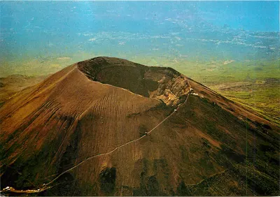 Vesúvio — Cratera atual e trilha de 1000 m — Ed. Vincenzo Carcavallo, Nápoles