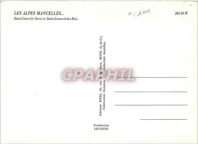 Les Alpes Mancelles — Saint-Ceneri-le-Gerei e Saint-Léonard-des-Bois — Éditions ESTYEL — Verso
