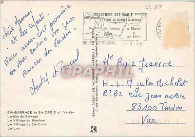 Zadanie Sainte-Croix — widok panoramiczny — Wydawnictwo Tardy — Rewers