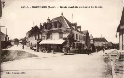 Mouchard (Jura) — Estrada de Arbois e Estrada de Salins — Ed. Mitaine em Dôle
