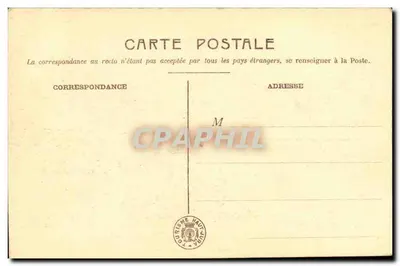 Brzegi Jeziora Bonlieu — widok lasowy z człowiekiem przy brzegu — Cl. P. R. n°23 — Rewers