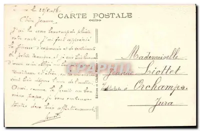 Saint Claude — Puente colgante y Mont Chabot — Jura Pitttoresque, n°2 — Reverso
