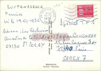 Morbihan — Carta postal turística — Edições Artaud & Pare, Nantes — Verso