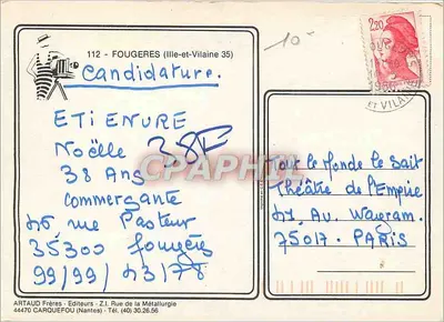 Compiegne - Cidade de Arte — Artaud Frères, editores — Verso