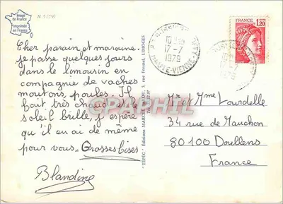 Uma ideia do Limousin — Edições MARCHELIOL, n° 2 Farin — Verso