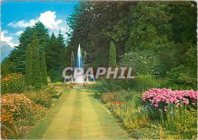Jardim com fonte — Villa Tarantina, Terracina — Editor: Fotolab. Reggiori, n° 222