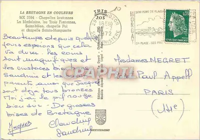 Capelas e Bretonnais — A Bretanha em cores — Edições Mardio — Verso