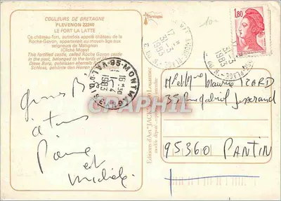 O Forte da Roche-Goyon — Plevénon — Éditions d'Art Jack — Verso