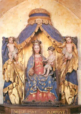 Notre-Dame de Paimpont — Estátua em madeira séculos XV-XVI — Edição France Phil. n°72/2147