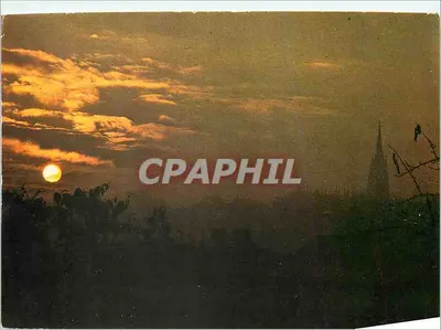 Pôr do sol — vista de Noyal-sur-Vilaine — Edição Michel Thomazé