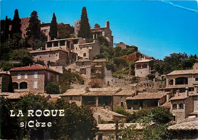 La Roque-sur-Cèze — aldeia sobre colina — Edições S.L. n°1447