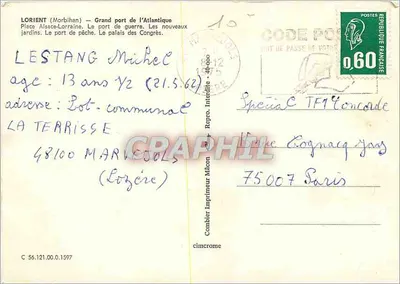 LORIENT — Duży Port Atlantycki — Graphyti — Rewers