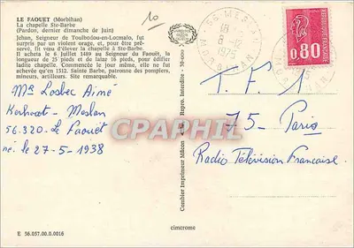 A capela de Santa Bárbara em Le Faouët — Morbihan — Cimchrome — Verso