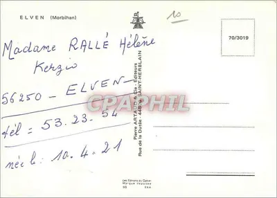 Elven — Local histórico com castelos e igreja — Pierre Artaud & Cie, Saint-Herblain — Verso
